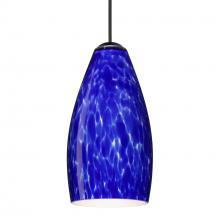 Besa Lighting RXP-719886-BK - Besa Pendant Karli, Black Finish, Blue Cloud 1x50W MAX GY6.35 Base