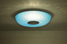 Besa Lighting SPIRA10BLC-LED-BK - Besa, Spira 10 Ceiling, Coral Blue, Black, 1x10W LED