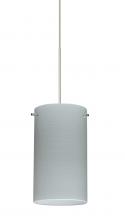 Besa Lighting X-4404KR-SN - Besa Stilo 7 Pendant for Multiport Canopy Satin Nickel Chalk 1x50W Halogen