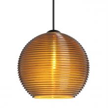 Besa Lighting X-461582-BK - Besa Pendant For Multiport Canopy Kristall 6, Black Finish, Amber 1x35W MAX GY6.35 Base