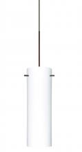 Besa Lighting X-493007-BR - Besa Copa Pendant for Multiport Canopy, Opal Matte, Bronze, 1x50W Halogen