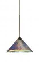 Besa Lighting X-550493-LED-BR - Besa Pendant For Multiport Canopy Swirl Bronze Dicro Swirl 1x5W LED