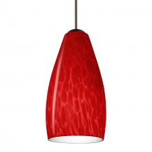 Besa Lighting X-7198RC-BR - Besa, Karli Cord Pendant for Multiport Canopy, Red Cloud, Bronze Finish, 1x50W MAX GY6.35 Base