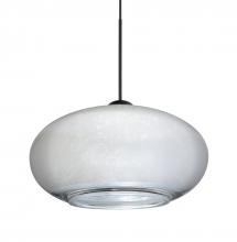 Besa Lighting XP-2492SF-BK - Besa Pendant Brio 7, Black Finish, Silver Foil 1x35W MAX GY6.35 Base