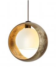 Besa Lighting XP-4293GG-LED-BR - Besa Pendant Pogo Bronze Gold/Inner Gold 1x5W LED