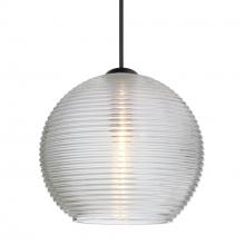 Besa Lighting XP-461500-BK - Besa Pendant Kristall 6, Black Finish, Clear 1x35W MAX GY6.35 Base