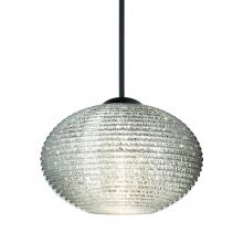 Besa Lighting XP-5612GL-BK - Besa Pendant Lasso, Black Finish, Glitter 1x50W MAX GY6.35 Base