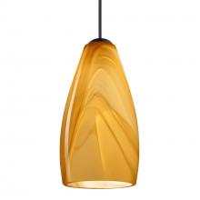 Besa Lighting XP-7198HN-BK - Besa Pendant Karli, Black Finish, Honey 1x50W MAX GY6.35 Base