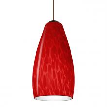 Besa Lighting XP-7198RC-BR - Besa, Karli Cord Pendant, Red Cloud, Bronze Finish, 1x50W MAX GY6.35 Base