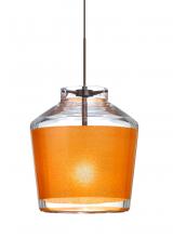 Besa Lighting XP-PIC6GD-BR - Besa Pendant Pica 6 Bronze Gold Sand 1x50W Halogen