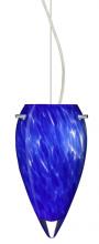 Besa Lighting 1KX-412586-LED-SN - Besa Juli LED Cable Pendant Blue Cloud Satin Nickel 1x9W LED