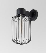 Besa Lighting SULTANA-C-WALL-BK - Besa, Sultana Cylinder Wall Sconce, Black Finish, 1x60W T8