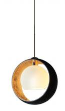 Besa Lighting 1XP-4293GF-BR - Besa Pendant Pogo Bronze Black/Inner Gold 1x35W Halogen