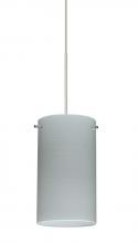 Besa Lighting 1XT-4404KR-SN - Besa Stilo 7 Pendant Satin Nickel Chalk 1x50W Halogen