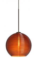 Besa Lighting 1XC-461582-BR - Besa Pendant Kristall 6 Bronze Amber 1x35W Halogen