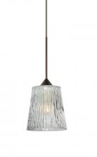 Besa Lighting 1XP-512500-BR - Besa Pendant Nico 4 Bronze Clear Stone 1x35W Halogen