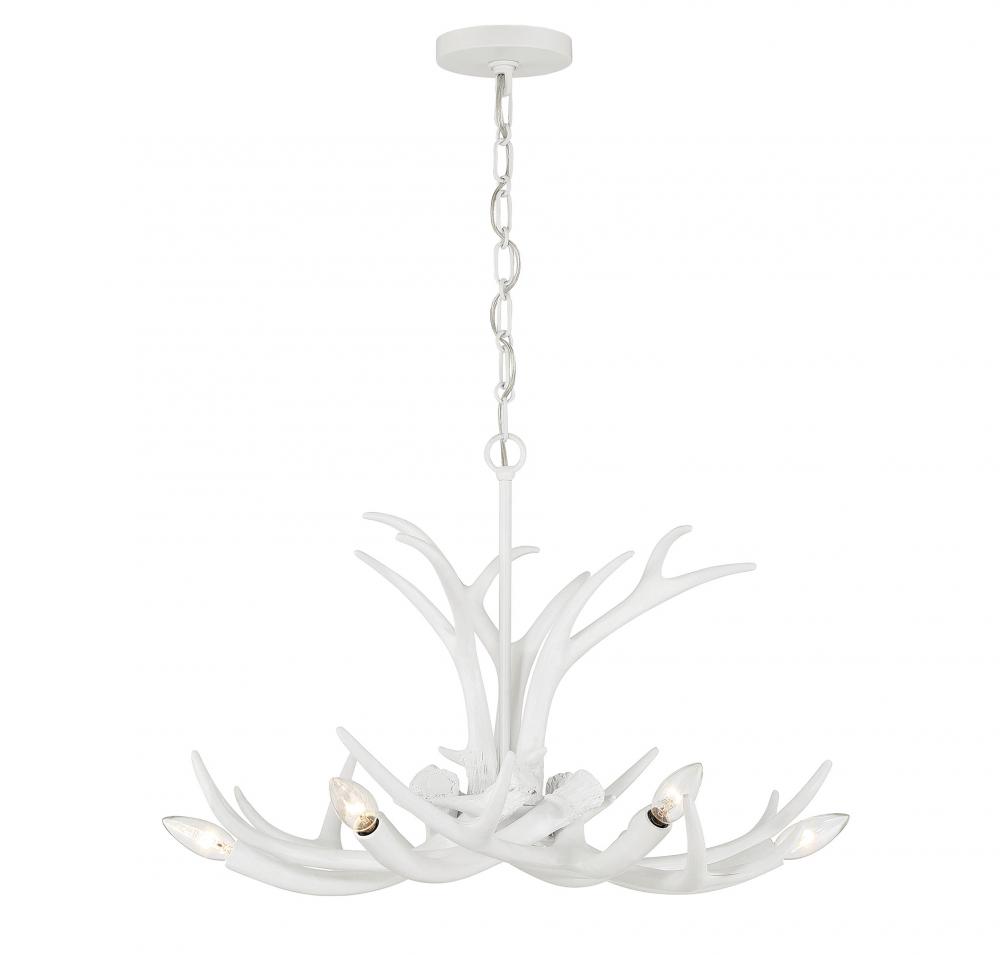 Daniels 6-Light Chandelier in Matte White