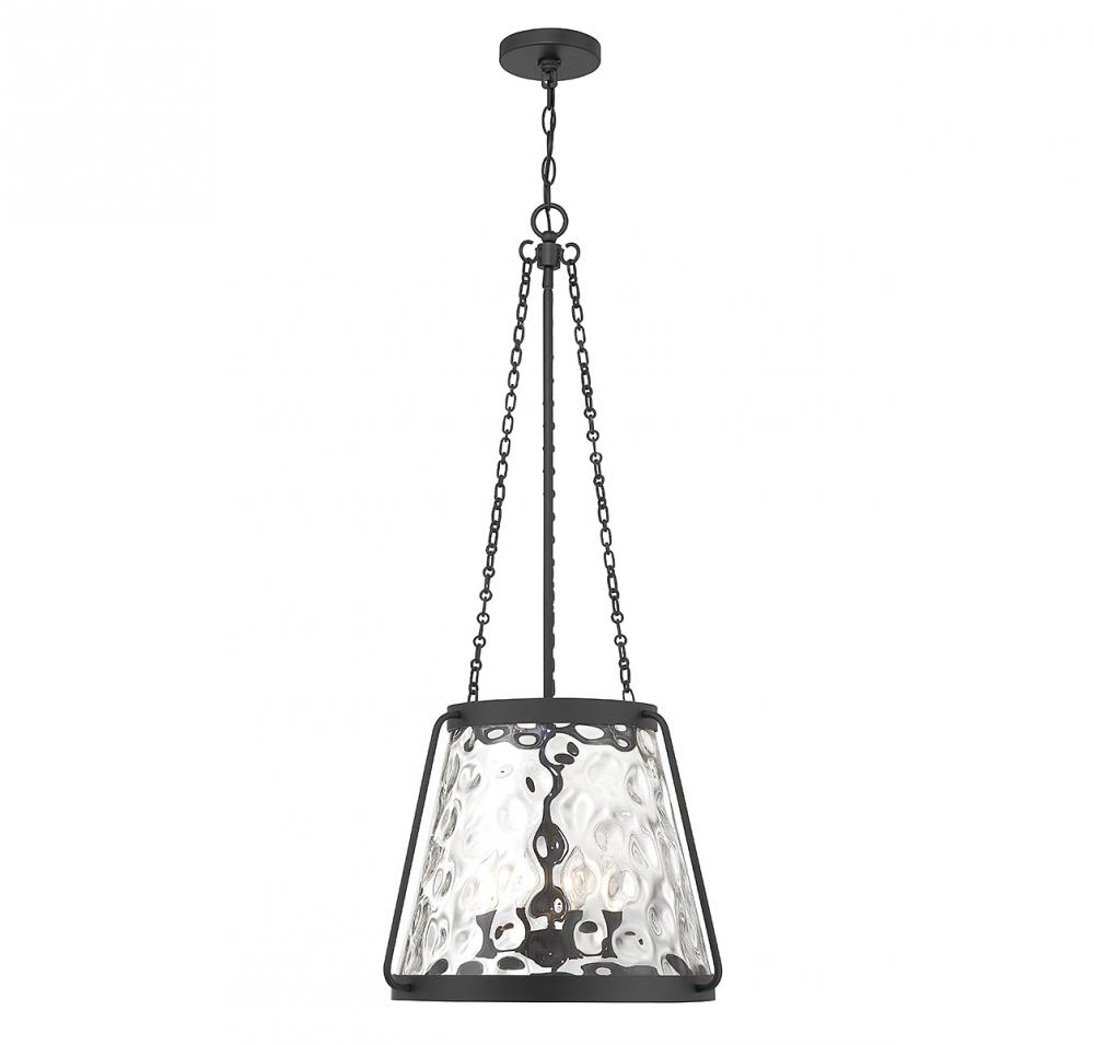 Crawford 4-Light Pendant in Matte Black