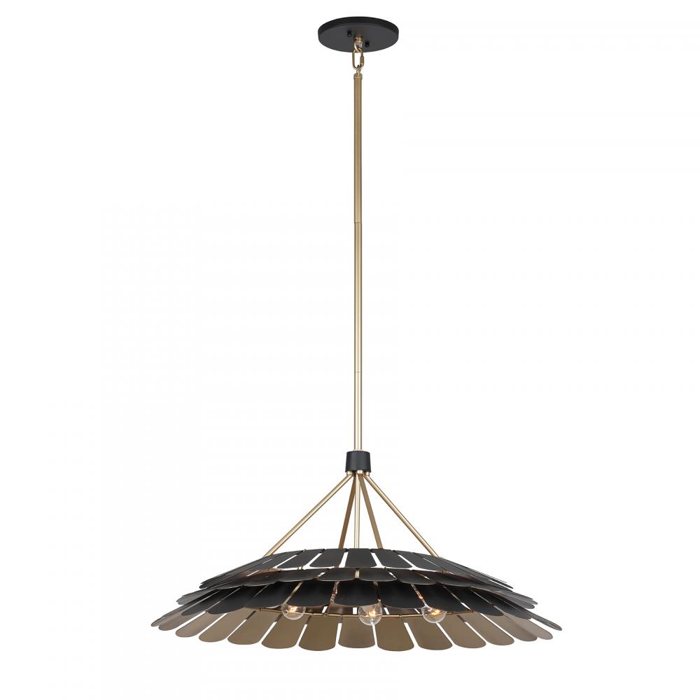 Turaco 6-Light Pendant in Midnight by Breegan Jane