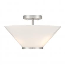 Savoy House 6-4012-3-SN - Blair 3-Light Convertible Semi-Flush or Pendant in Satin Nickel