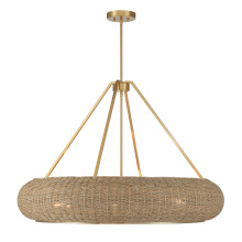 Savoy House 7-8301-6-322 - Gaia 6-Light Pendant in Warm Brass by Breegan Jane