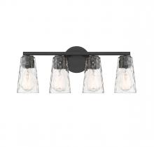 Savoy House 8-2603-4-BK - Gordon 4-Light Bathroom Vanity Light in Matte Black