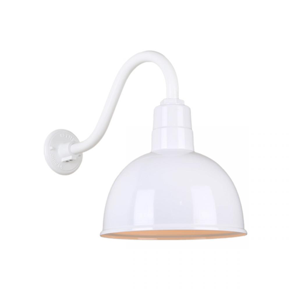 12&#34; Gooseneck Light Deep Bowl Shade, QSNB-42 Arm