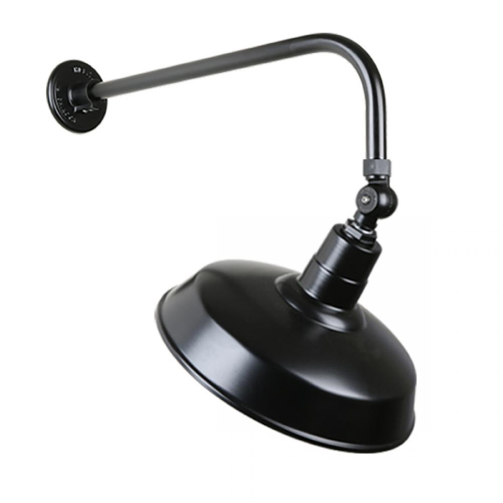 14&#34; Gooseneck Light Warehouse Shade, QSNB-13 Arm, Swivel Knuckle Accessory