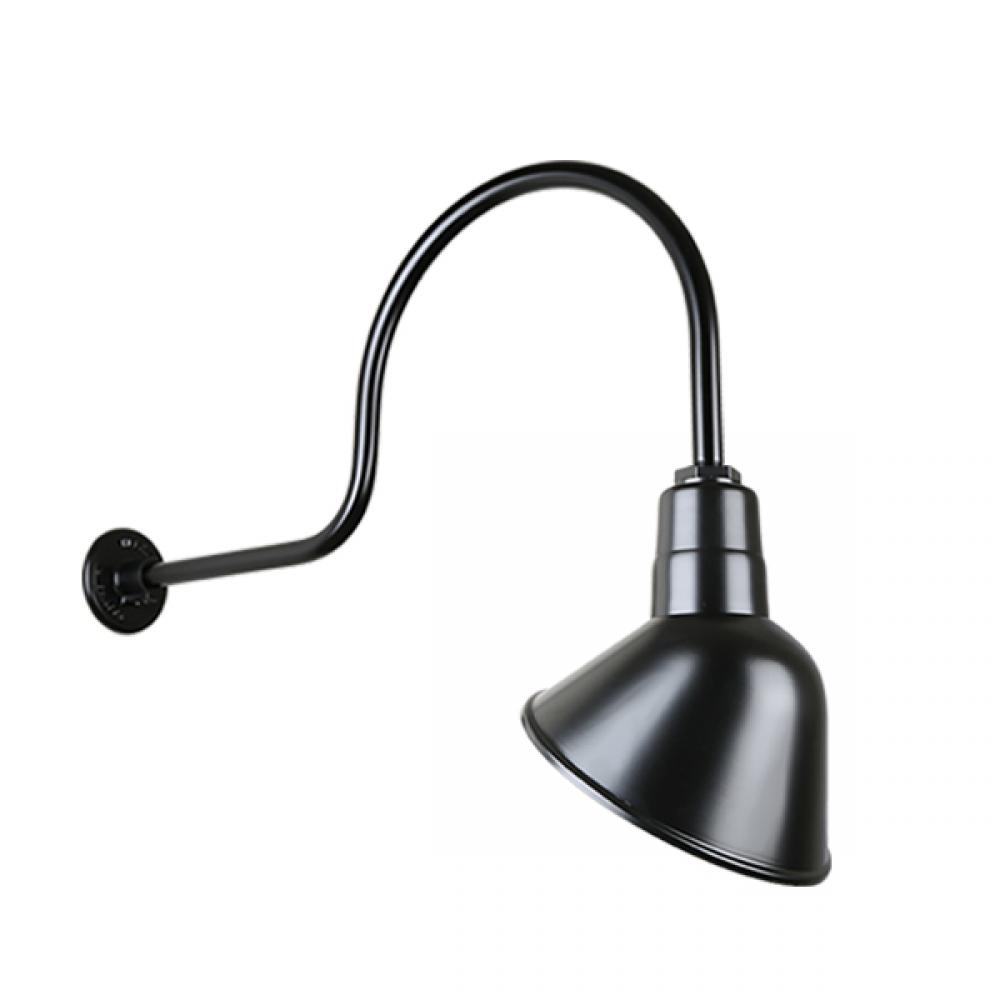 10&#34; Gooseneck Light Angle Shade, QSNHL-C Arm