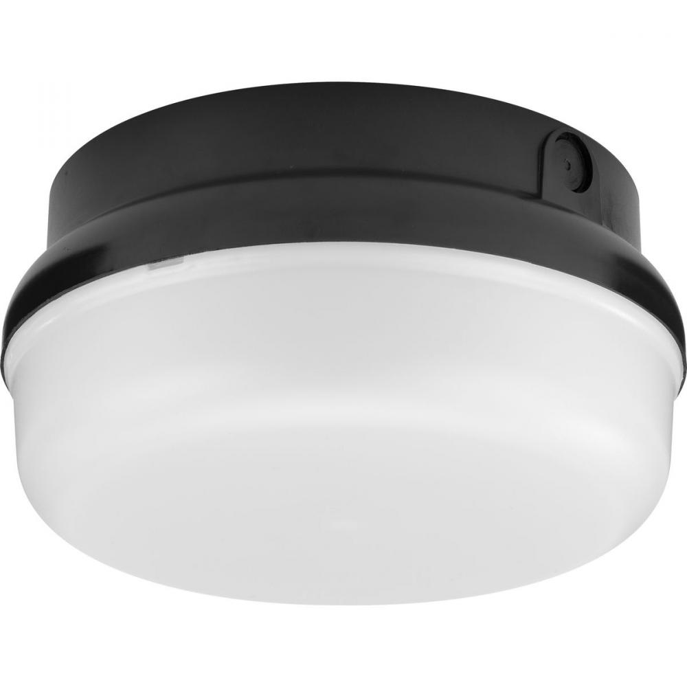 Hard Nox Collection Black  9&#34; Round Flush Mount Light