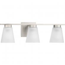 Progress P300501-009 - Tanner Collection Three-Light Brushed Nickel Transitional Vanity Light