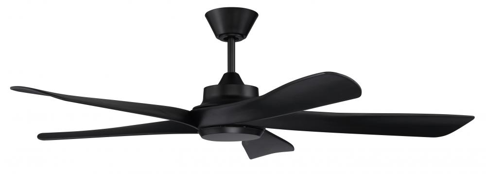 52&#34; Captivate Indoor/Outdoor (Damp) in Flat Black w/ Flat Black Blades