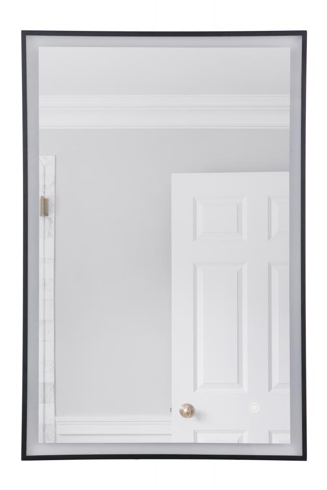 24&#34; x 36&#34; Black Frame LED Mirror, Defogger & Dimmer, 3000K/4000K/5000K