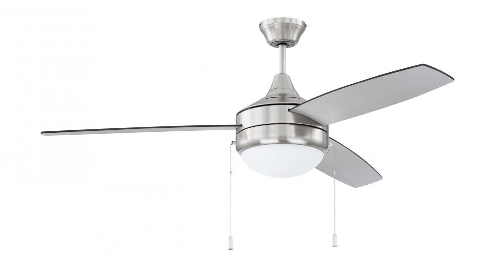 52&#34; Phaze Energy Star 3 in Brushed Polished Nickel w/ Brushed Nickel/Greywood Blades