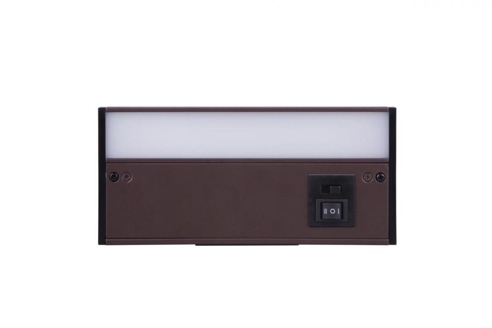 8&#34; Under Cabinet LED Light Bar in Bronze (3-in-1 Adjustable Color Temperature)