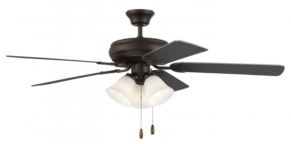 52&#34; Decorator&#39;s Choice 3 Light in Espresso w/ Walnut/Espresso Blades