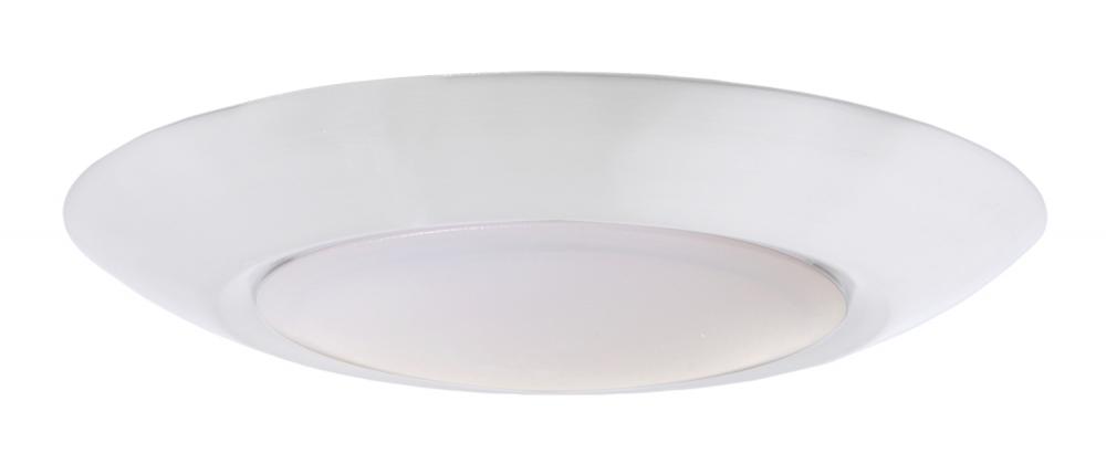 Slim Line 1 Light 6&#34; LED Flushmount in White (7&#34; Overall Diameter, 4000K)