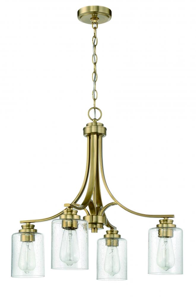 Bolden 4 Light Chandelier in Satin Brass