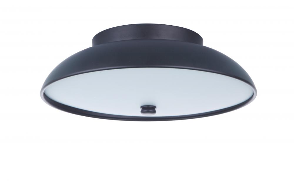 Soul 1 Light 10.5&#34; LED Flushmount in Flat Black