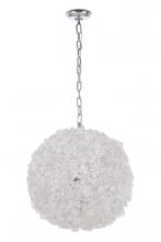 Craftmade 48493-CH - Roxx 4 Light X-Large Pendant in Chrome w/Quartz Crystals