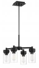 Craftmade 57124-MN - Bennet 4 Light Outdoor Chandelier in Midnight