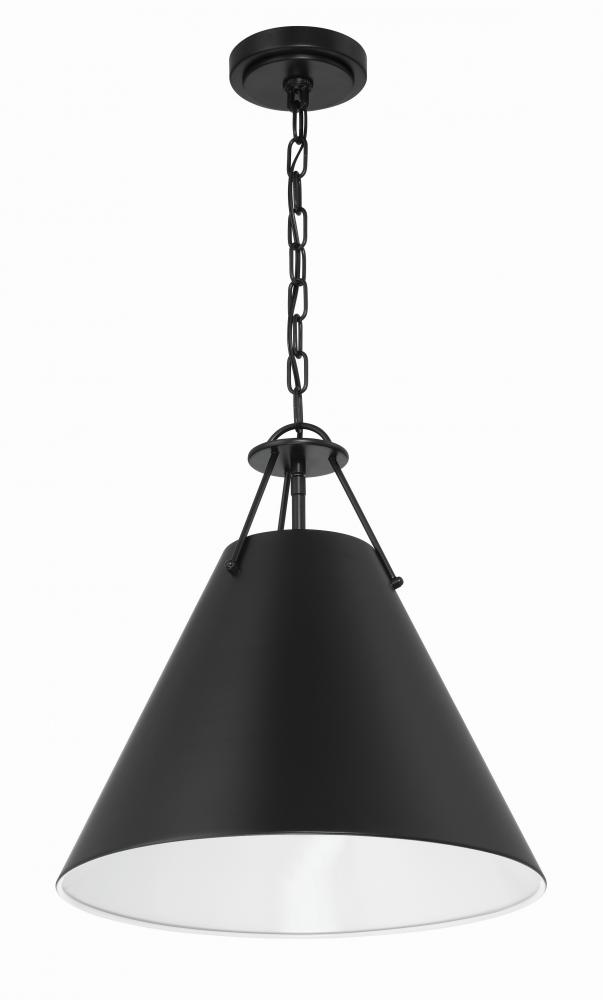 Xavier 3 Light Matte Black Pendant