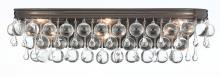 Crystorama 133-VZ - Calypso 6 Light Crystal Teardrop Vibrant Bronze Sconce