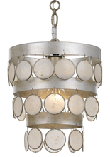 Crystorama 6003-SA - Coco 1 Light Antique Silver Mini Chandelier