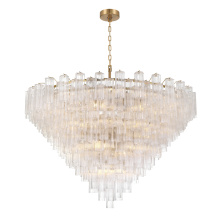 Crystorama ADD-329-AG-CL - Addis 62'' Aged Brass Chandelier