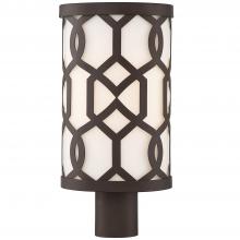 Crystorama JEN-2207-DB - Libby Langdon Jennings 1 Light Dark Bronze Outdoor Post