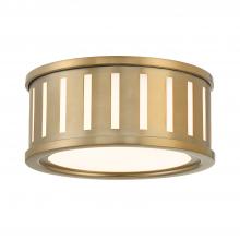 Crystorama KEN-2200-VG - Kendal 2 Light Vibrant Gold Flush Mount