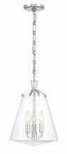 Crystorama VSS-7004-PN - Voss 3 Light Polished Nickel Mini Chandelier