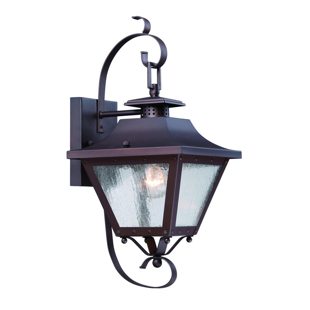 Lafayette Collection Wall-Mount 1-Light Outdoor Architectural Bronze Light Fixture