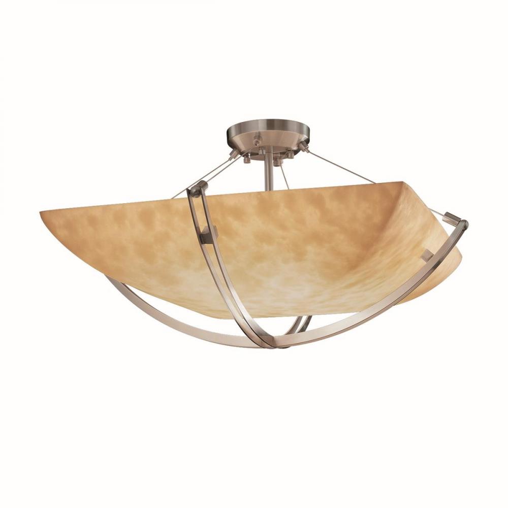 24&#34; Semi-Flush Bowl w/ Crossbar